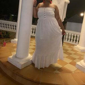 White Mlle Gabrielle maxi dress